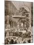 Inauguration in 1851 of Great Exhibition by Victoria, Queen of England, Crystal Palace, London-null-Mounted Giclee Print