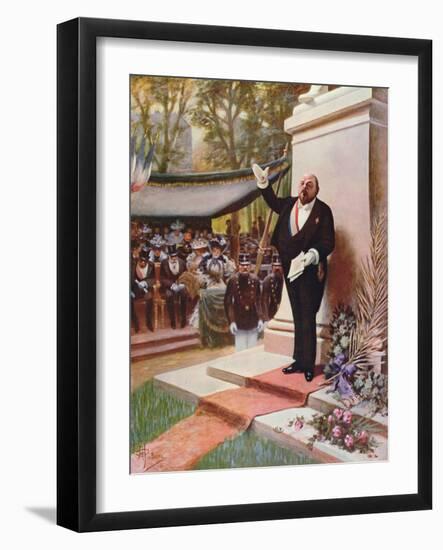 Inauguration of a Monument, 1905-Albert Guillaume-Framed Giclee Print