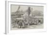 Inauguration of a Russian Gun at Seaham Harbour, Near Sunderland-null-Framed Giclee Print