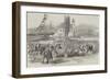Inauguration of a Russian Gun at Seaham Harbour, Near Sunderland-null-Framed Giclee Print