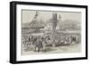 Inauguration of a Russian Gun at Seaham Harbour, Near Sunderland-null-Framed Giclee Print