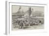 Inauguration of a Russian Gun at Seaham Harbour, Near Sunderland-null-Framed Giclee Print