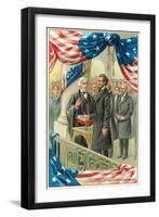 Inauguration of Abraham Lincoln-null-Framed Art Print
