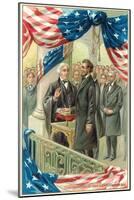 Inauguration of Abraham Lincoln-null-Mounted Art Print