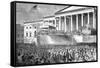 Inauguration of Abraham Lincoln-Winslow Homer-Framed Stretched Canvas