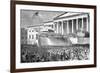 Inauguration of Abraham Lincoln-Winslow Homer-Framed Premium Giclee Print