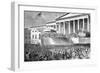 Inauguration of Abraham Lincoln-Winslow Homer-Framed Art Print