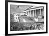 Inauguration of Abraham Lincoln-Winslow Homer-Framed Art Print