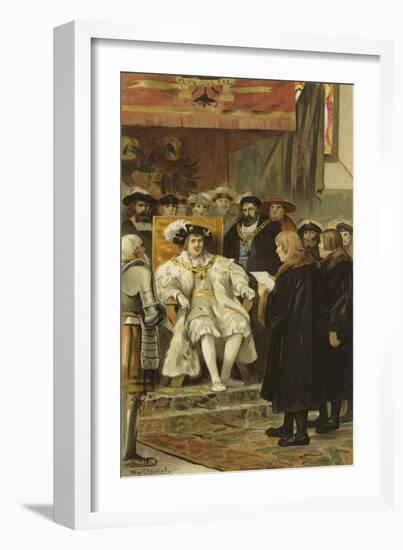 Inauguration of Charles V, Groningen, Netherlands, 1523-Willem II Steelink-Framed Giclee Print