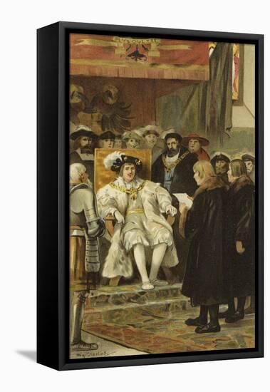 Inauguration of Charles V, Groningen, Netherlands, 1523-Willem II Steelink-Framed Stretched Canvas