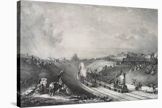 Inauguration of Glasgow-Garnkirk Railway Line, England, UK, 19th Century-null-Stretched Canvas