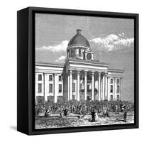 Inauguration of Jefferson Davis as President, 1861-null-Framed Stretched Canvas