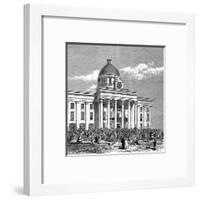 Inauguration of Jefferson Davis as President, 1861-null-Framed Art Print