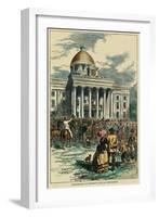 Inauguration of Jefferson Davis at Montgomery-null-Framed Giclee Print