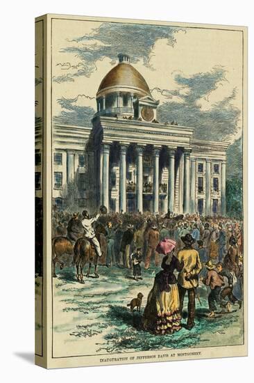 Inauguration of Jefferson Davis at Montgomery-null-Stretched Canvas