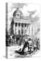 Inauguration of Jefferson Davis, Montgomery, Alabama, 1861-null-Stretched Canvas