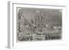 Inauguration of Louis Napoleon, Exterior of the Cathedral of Notre Dame-null-Framed Giclee Print