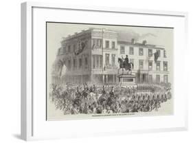 Inauguration of Marochetti's Statue of Her Majesty, at Glasgow-null-Framed Giclee Print