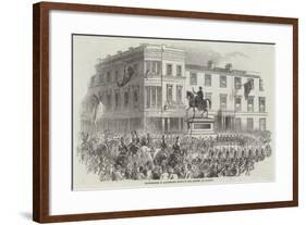 Inauguration of Marochetti's Statue of Her Majesty, at Glasgow-null-Framed Giclee Print