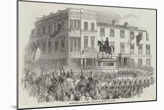 Inauguration of Marochetti's Statue of Her Majesty, at Glasgow-null-Mounted Giclee Print