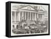 Inauguration of Mr Buchanan, as President of the United States, at Washington-null-Framed Stretched Canvas