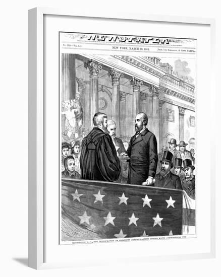 Inauguration of President Garfield-null-Framed Giclee Print