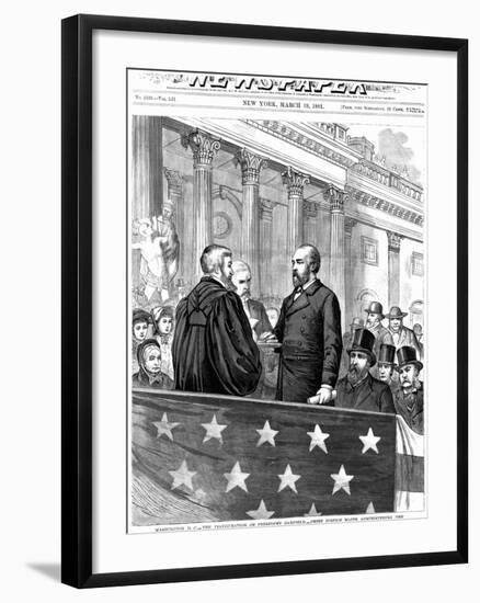 Inauguration of President Garfield-null-Framed Giclee Print