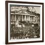 Inauguration of President Lincoln, 4th March 1861-Mathew Brady-Framed Giclee Print