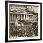 Inauguration of President Lincoln, 4th March 1861-Mathew Brady-Framed Giclee Print