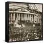 Inauguration of President Lincoln, 4th March 1861-Mathew Brady-Framed Stretched Canvas