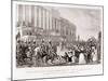 Inauguration of President William Harrison in Washington City D.C. on March 4 1841-null-Mounted Art Print