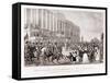 Inauguration of President William Harrison in Washington City D.C. on March 4 1841-null-Framed Stretched Canvas