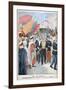 Inauguration of Railroad, Saida, Algeria, 1900-null-Framed Giclee Print