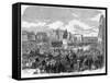 Inauguration of the Burke and Wills Monument at Melbourne, Australia, 1865-null-Framed Stretched Canvas