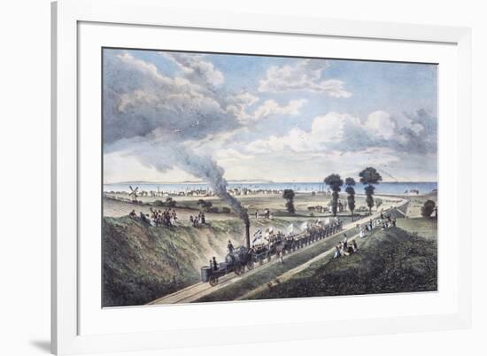 Inauguration of the Canterbury-Whitstable Line, May 3, 1830, England, United Kingdom, 19th Century-null-Framed Giclee Print