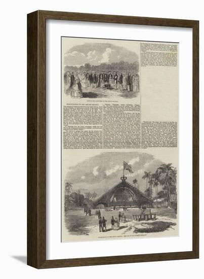 Inauguration of the Ceylon Railway-null-Framed Giclee Print