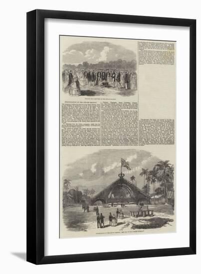 Inauguration of the Ceylon Railway-null-Framed Giclee Print