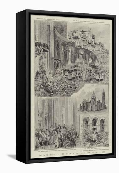 Inauguration of the Church of the Sacre Coeur, Paris-Henri Lanos-Framed Stretched Canvas