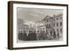 Inauguration of the Duke of Devonshire as Chancellor of Cambridge University-null-Framed Giclee Print