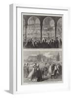 Inauguration of the Exhibition Memorial of 1851-null-Framed Giclee Print