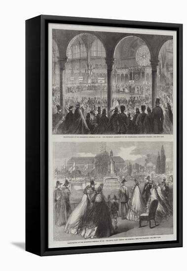 Inauguration of the Exhibition Memorial of 1851-null-Framed Stretched Canvas