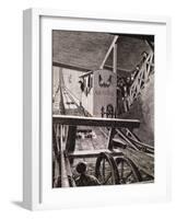 Inauguration of the Funicular Railway at Vesuvius, Naples, 1880-null-Framed Giclee Print