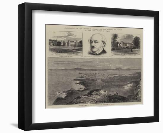 Inauguration of the Holyhead Breakwater and Harbour of Refuge by Hrh the Prince of Wales-William Henry James Boot-Framed Giclee Print