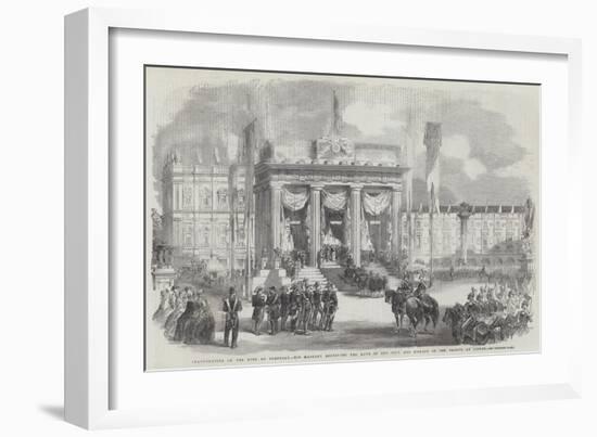 Inauguration of the King of Portugal-null-Framed Giclee Print