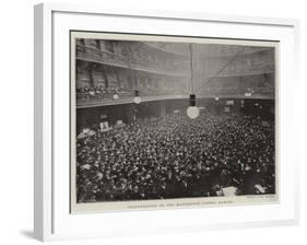 Inauguration of the Manchester Cotton Market-null-Framed Giclee Print