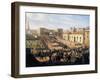 Inauguration of the Naples-Portici Railway, October 3, 1839-Salvatore Fergola-Framed Giclee Print