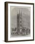 Inauguration of the New Tower of St Mary Magdalene's Church, Taunton-R. Dudley-Framed Giclee Print