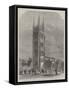 Inauguration of the New Tower of St Mary Magdalene's Church, Taunton-R. Dudley-Framed Stretched Canvas