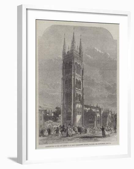 Inauguration of the New Tower of St Mary Magdalene's Church, Taunton-R. Dudley-Framed Giclee Print