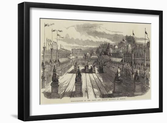 Inauguration of the Paris and Nantes Railway, at Nantes-null-Framed Giclee Print